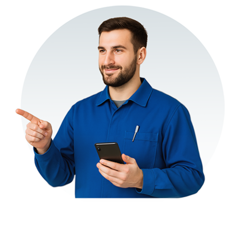 Сотрудник сервиса предоставляет профессиональную консультацию